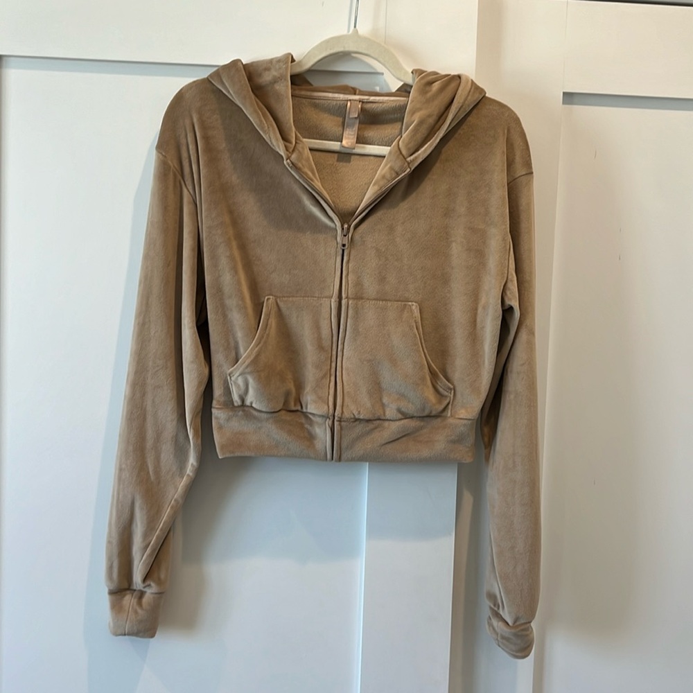 Skims Velour Tracksuit Jacket